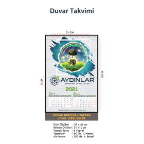 DT-01 Duvar Takvimi 6 Yaprak