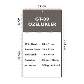 GT-09 Tek Parça Spiralli Büyük Boy Gemici Takvim
