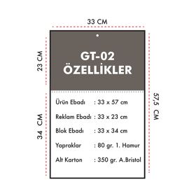 GT-02 Tek Parça Spiralli 7 Aylık Ekonomik Gemici Takvim