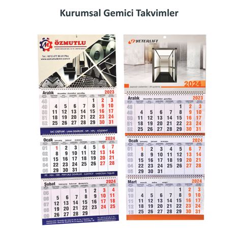 Kurumsal Gemici Takvim
