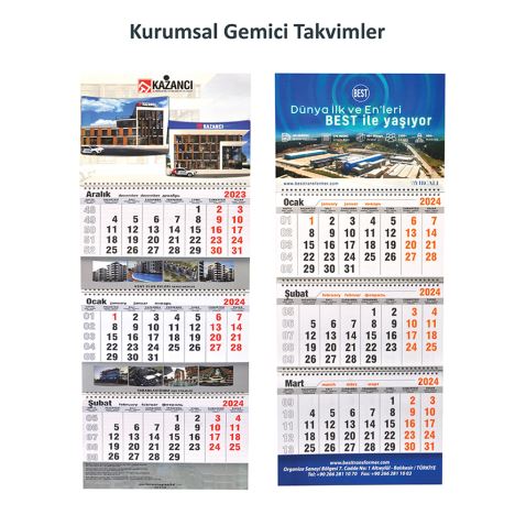 Kurumsal Gemici Takvim